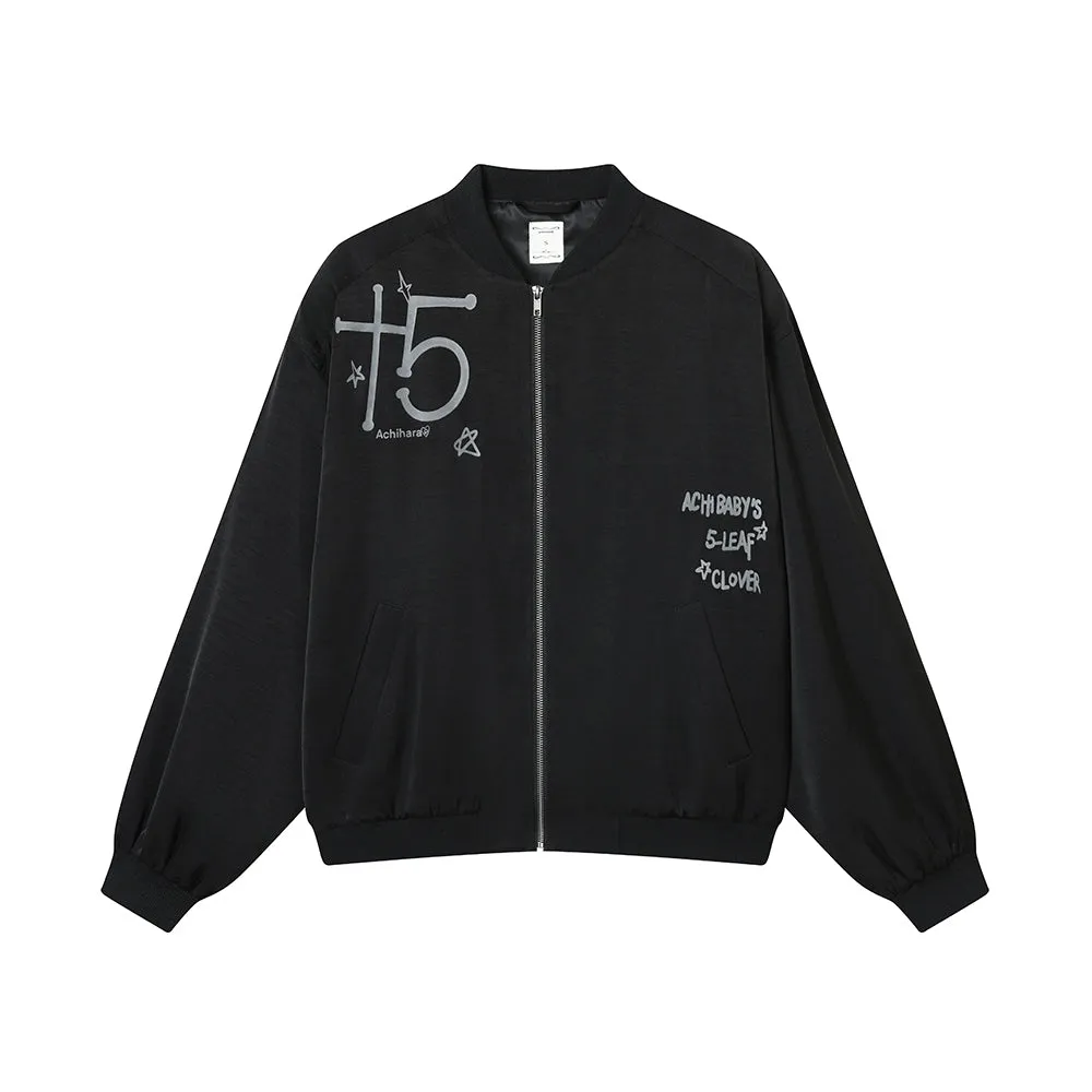 Achihara Thin Shoulder Padded Baseball Jacket