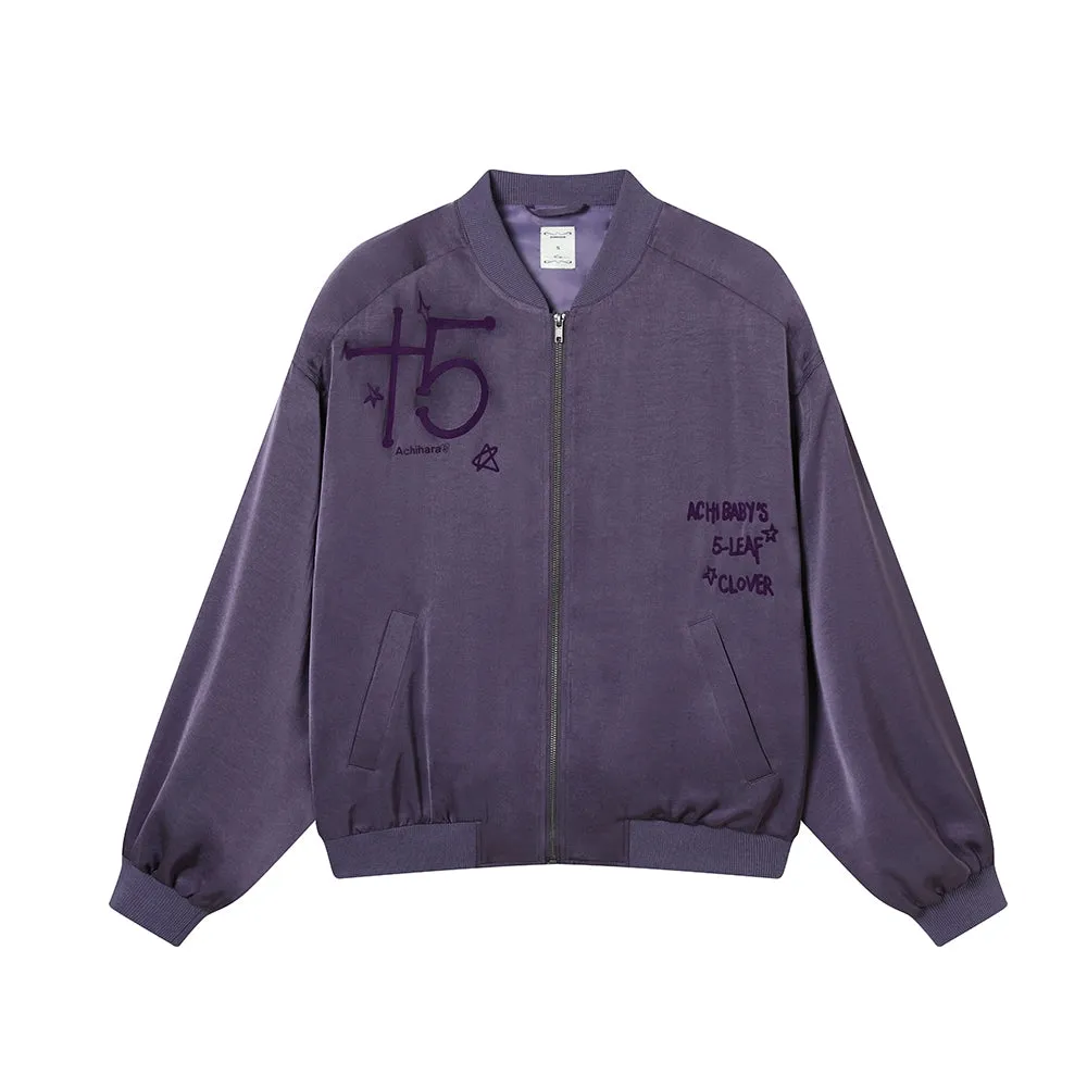 Achihara Thin Shoulder Padded Baseball Jacket