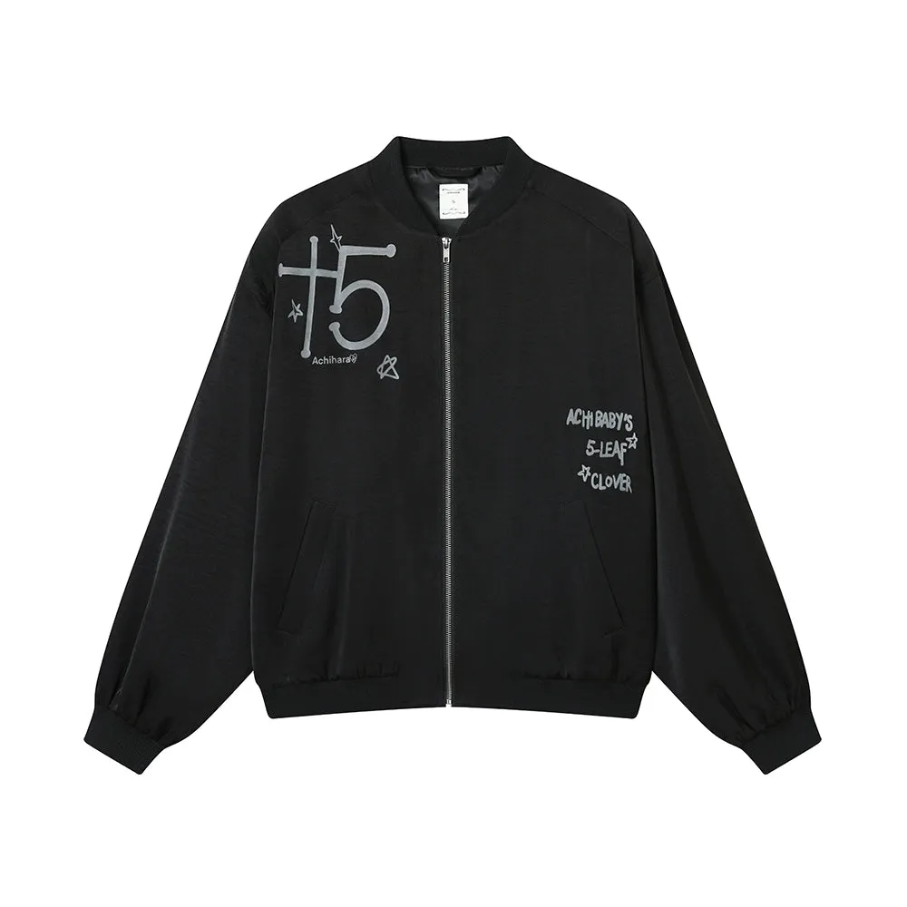 Achihara Thin Shoulder Padded Baseball Jacket