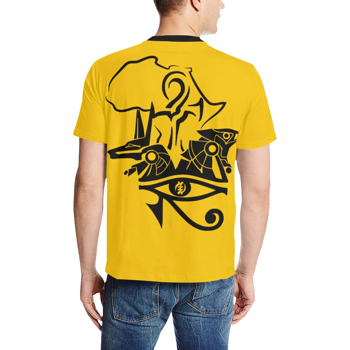 ANUBIS AND HERU YLW Men's All Over Print T-Shirt