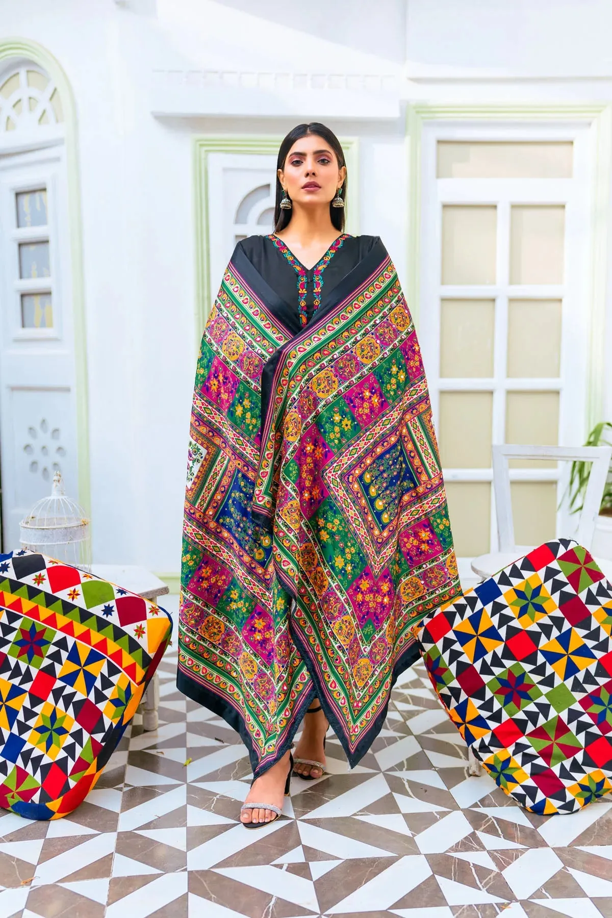ARABIAN NIGHT SILK PRET 2 PCs