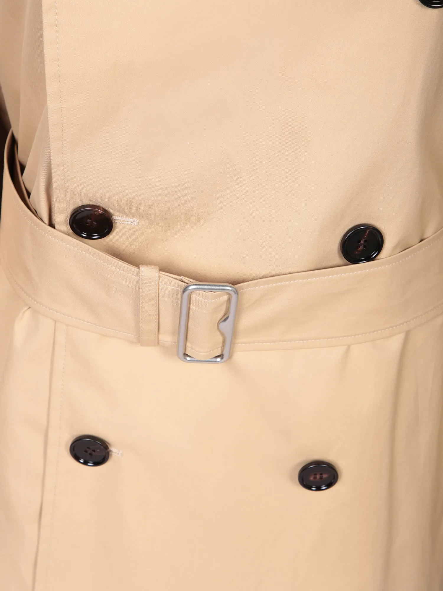 Beige Short Trench Coat