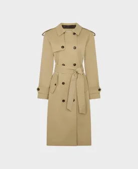 Belted Cotton Trench Coat