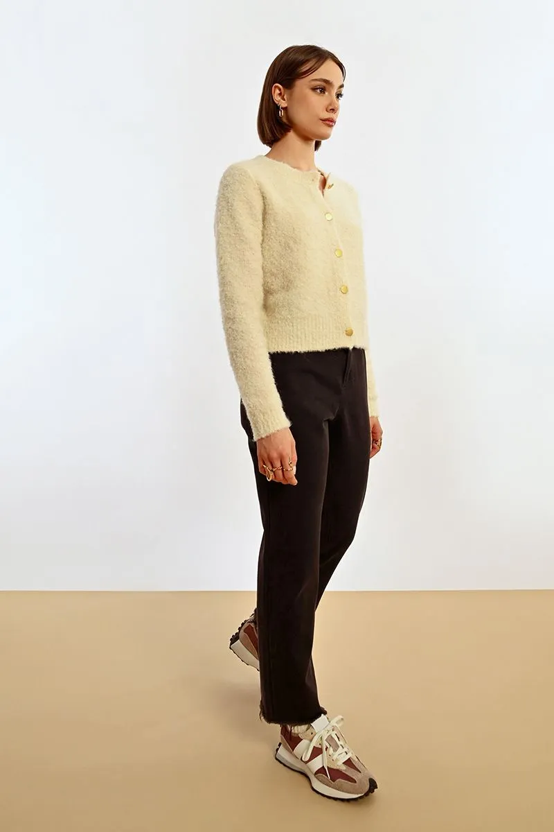 Boucle Knit Cardigan