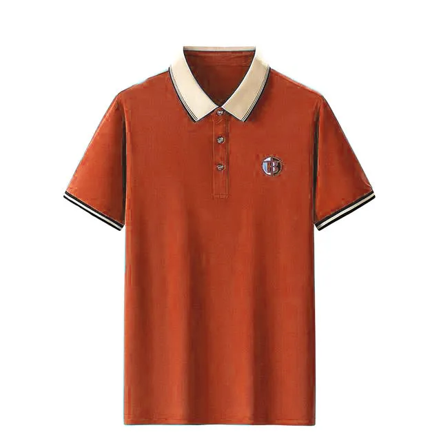 Business Casual Short Sleeve Men Fashion Solid Color T-shirt TS316