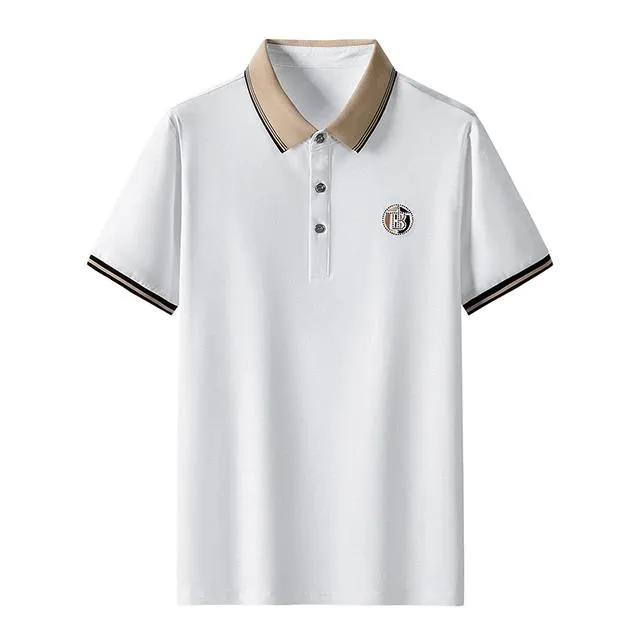 Business Casual Short Sleeve Men Fashion Solid Color T-shirt TS316