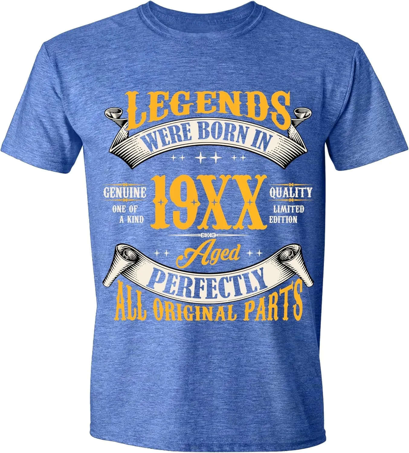 Customized Birthday T-Shirt for Men, Legends were Born in 19XX Custom Year Designs, Personalized T Shirt for Men & Women
