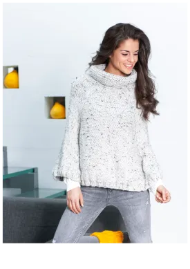FREE Poncho Sweater Knitting Pattern