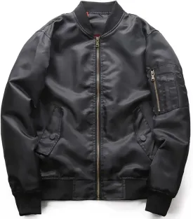 Jackets For Men Bomber Jacket Lightweight Flight Jacket Casual Softshell Fall Varsity Jacket Coat Windbreaker
