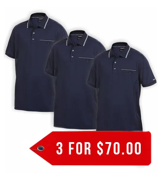 King Gee Workcool Short Sleeve Polo Shirt (K69789-1)-3pack