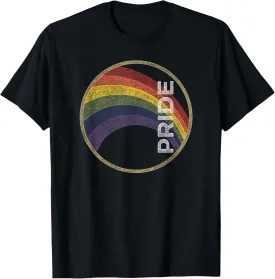 LGBTQ Vintage Rainbow Gay Pride T-Shirt