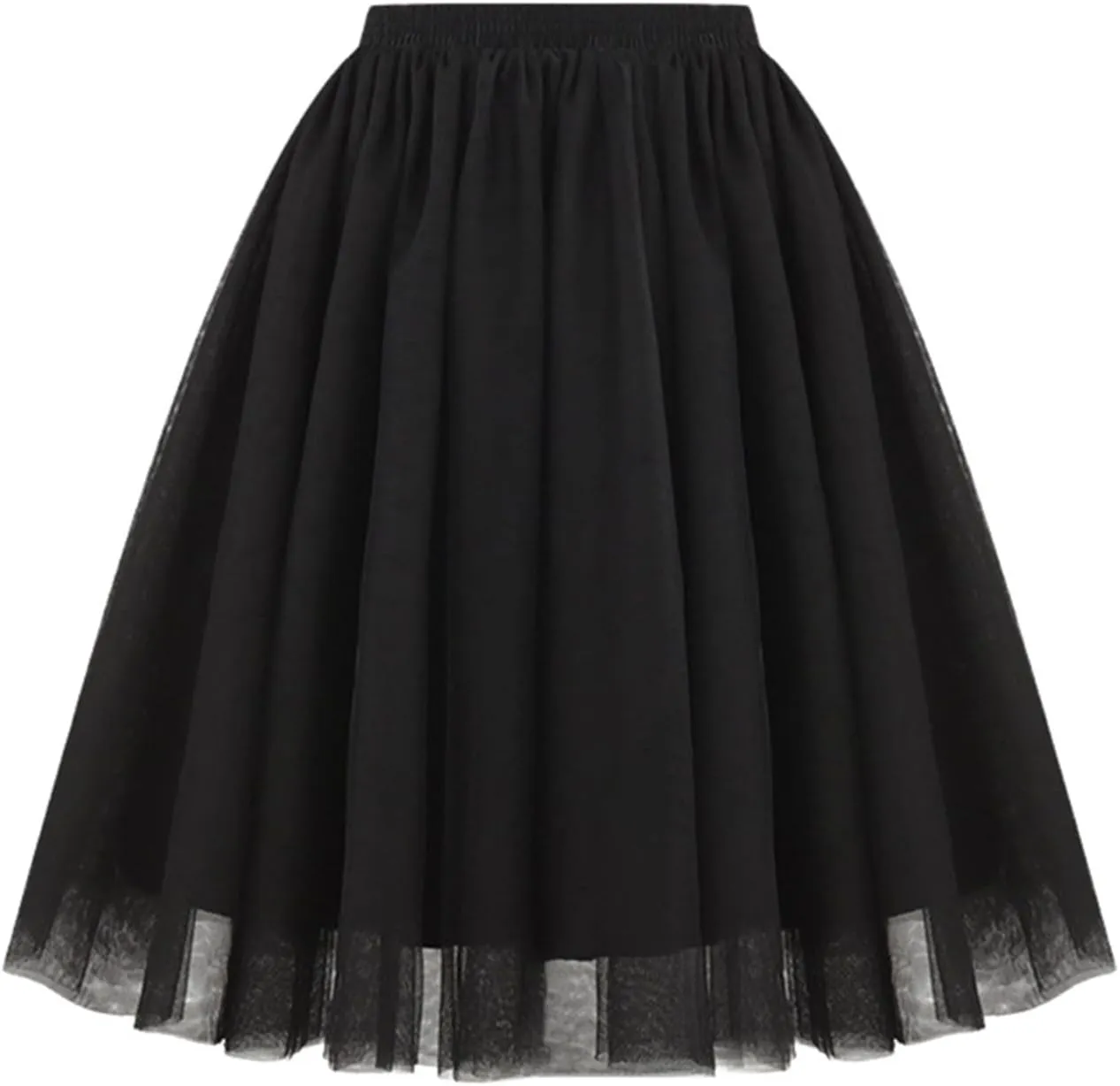 Linen Flared Maxi Skirt with Side Slit - Elastic Waist Drawstring Long Flowy Ankle-Length Skirt Casual Boho Skirts
