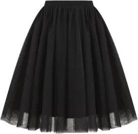 Linen Flared Maxi Skirt with Side Slit - Elastic Waist Drawstring Long Flowy Ankle-Length Skirt Casual Boho Skirts