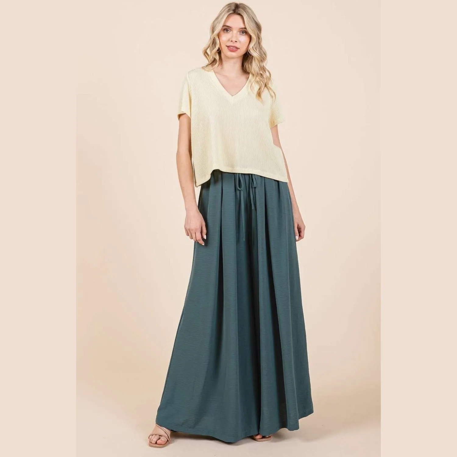 Madeline Pleated Wide Leg Pants