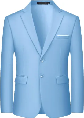 MAGE MALE Mens Slim Fit Suit Jacket 2 Button Blazer Dress Business Wedding Party Jacket