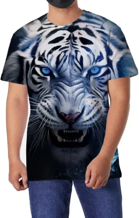 Men's T-Shirt Men 3D Cool Graphic Short Sleeve Tee Shirts S-3XL