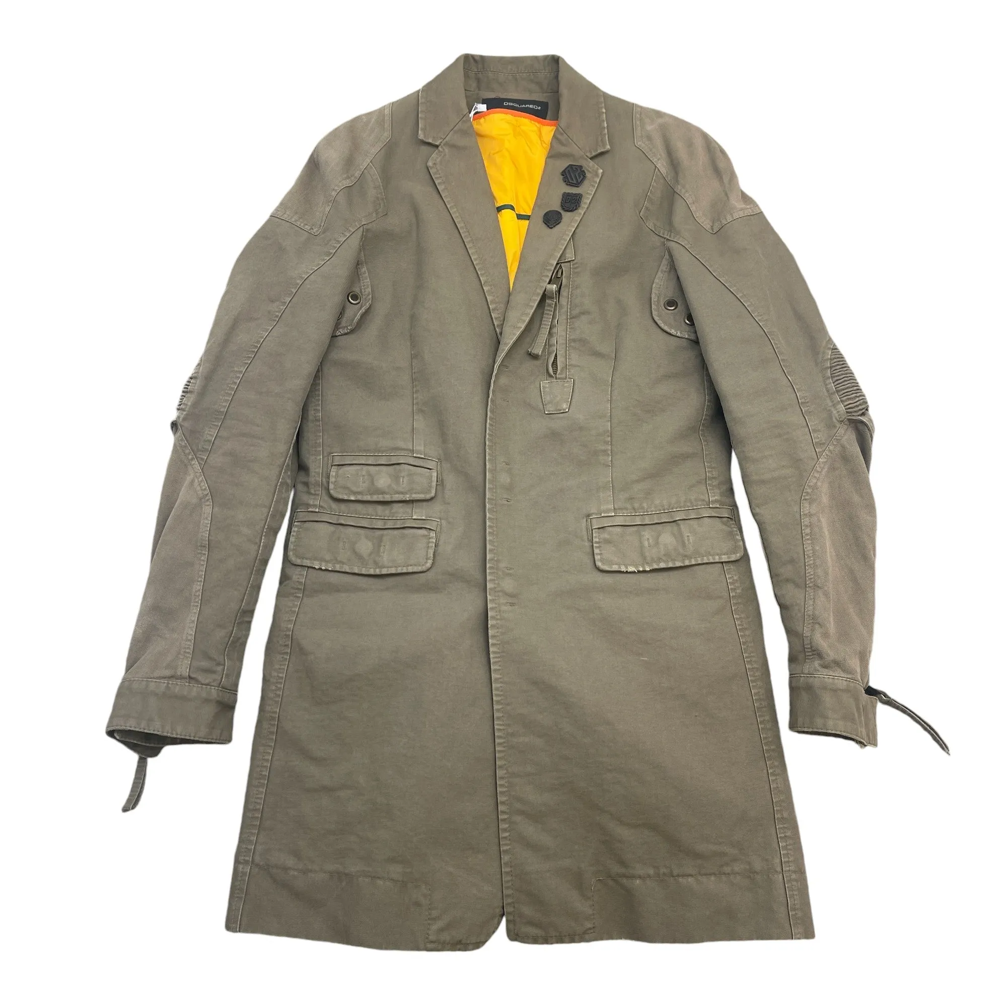 Men's Utility Patch Logo Jacket Khaki Size IT 48 / M