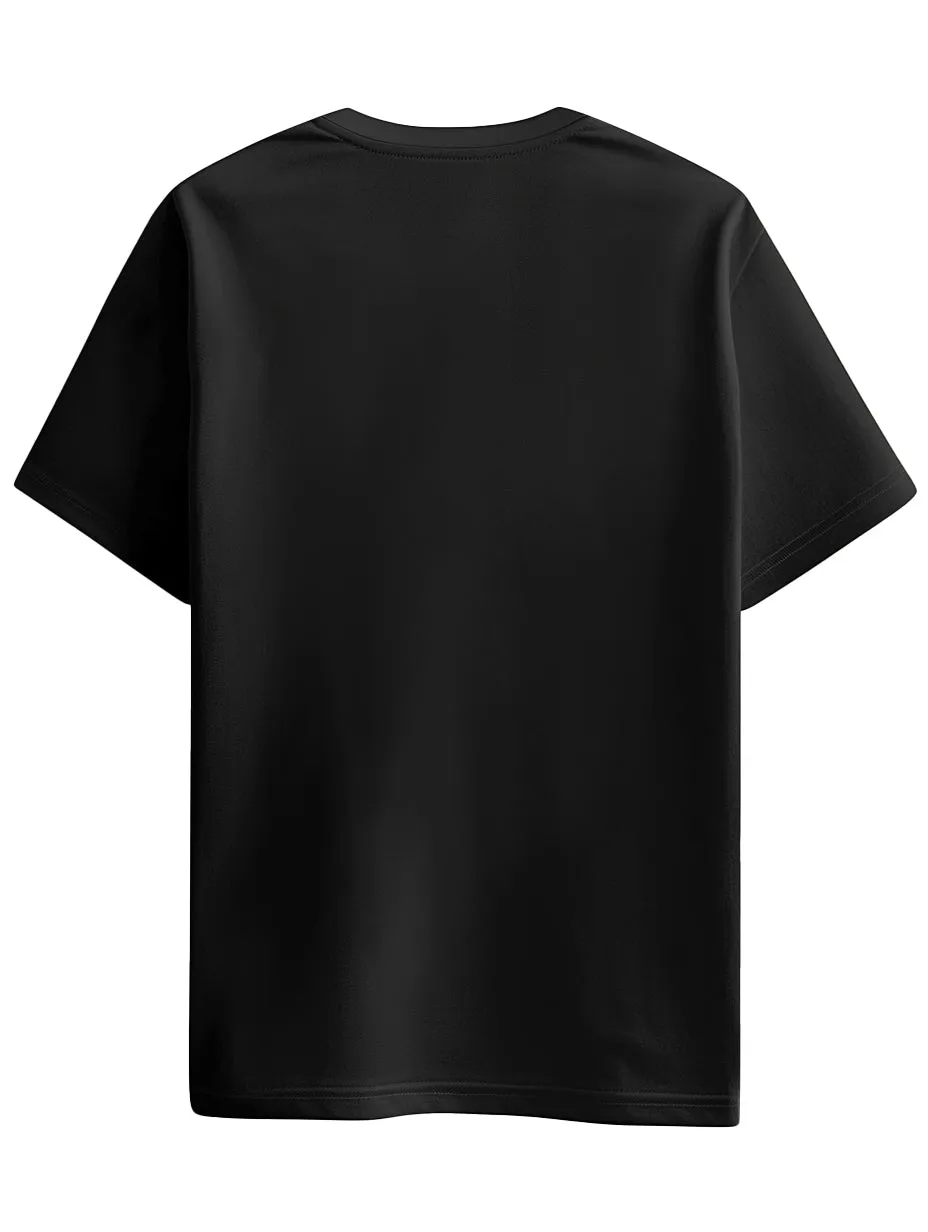 Midnight Black | Solid Crew Neck Men's T-Shirt