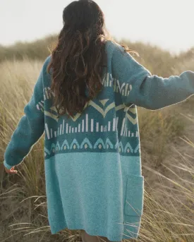 Nettle Recycled Knitted Cardigan - Arctic