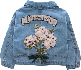 Ohrwurm Girl Denim Jacket Button Down Jean Jakcets Long Sleeve Denim Top Coat Outwear