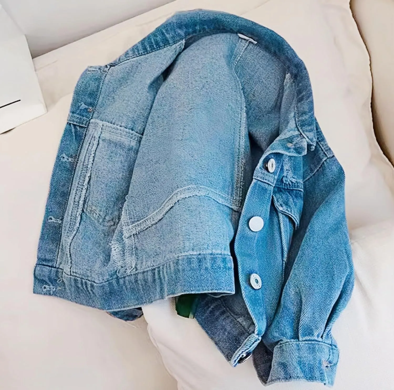 Ohrwurm Girl Denim Jacket Button Down Jean Jakcets Long Sleeve Denim Top Coat Outwear