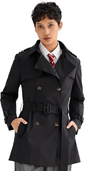 Orolay Women's Double Breasted Trench Coat Windbreaker Jacket with Belt