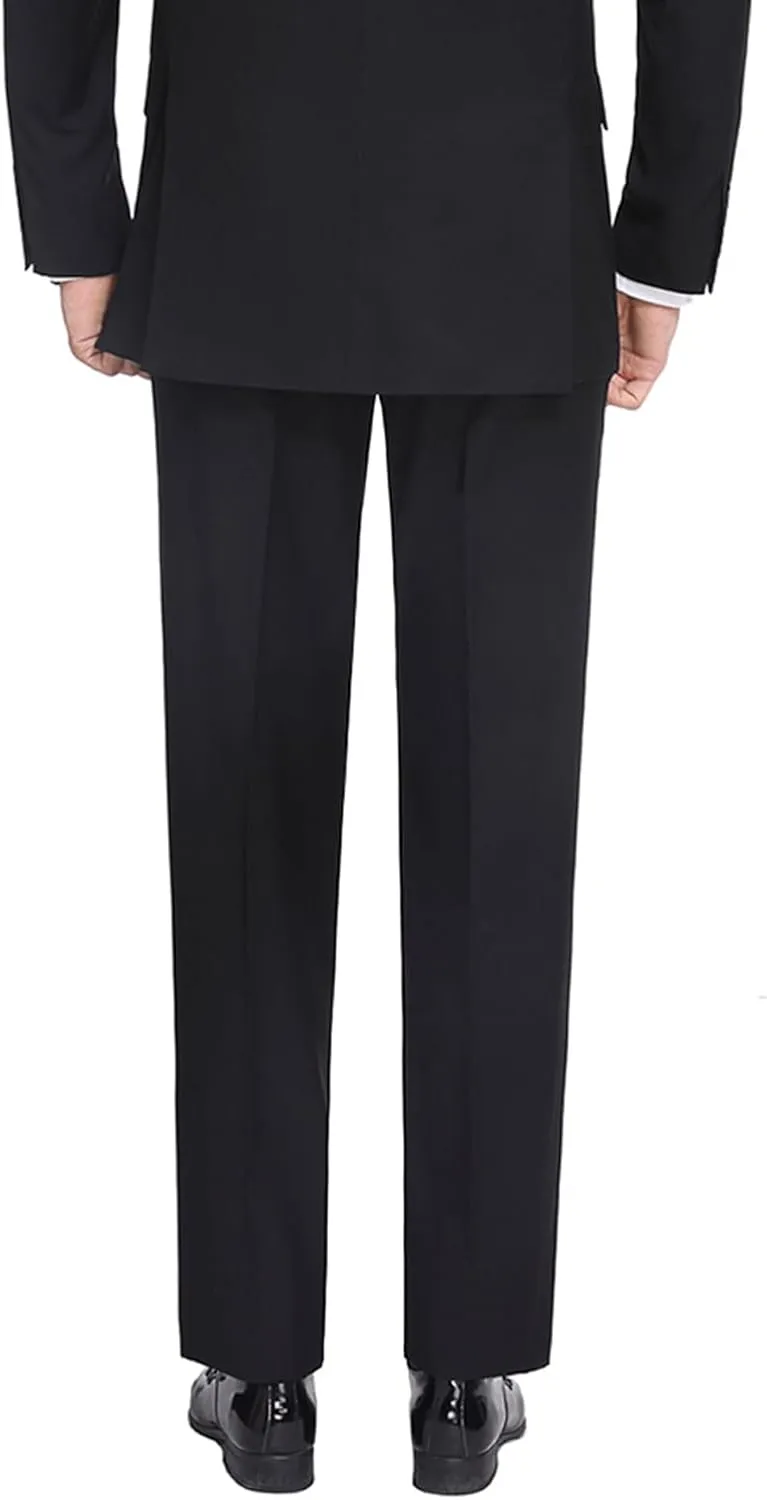P&L Men's Suit Separates Classic Fit Flat Front Dress Pants & Formal Suit Jacket