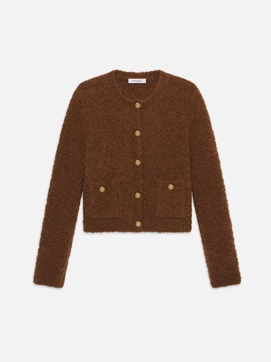 Patch Pocket Cardi | Camel