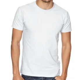 Pick Indiana Men's Round Neck Half Sleeve Solid T-Shirt (White)