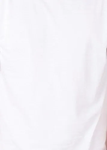 Pick Indiana Men's Round Neck Half Sleeve Solid T-Shirt (White)