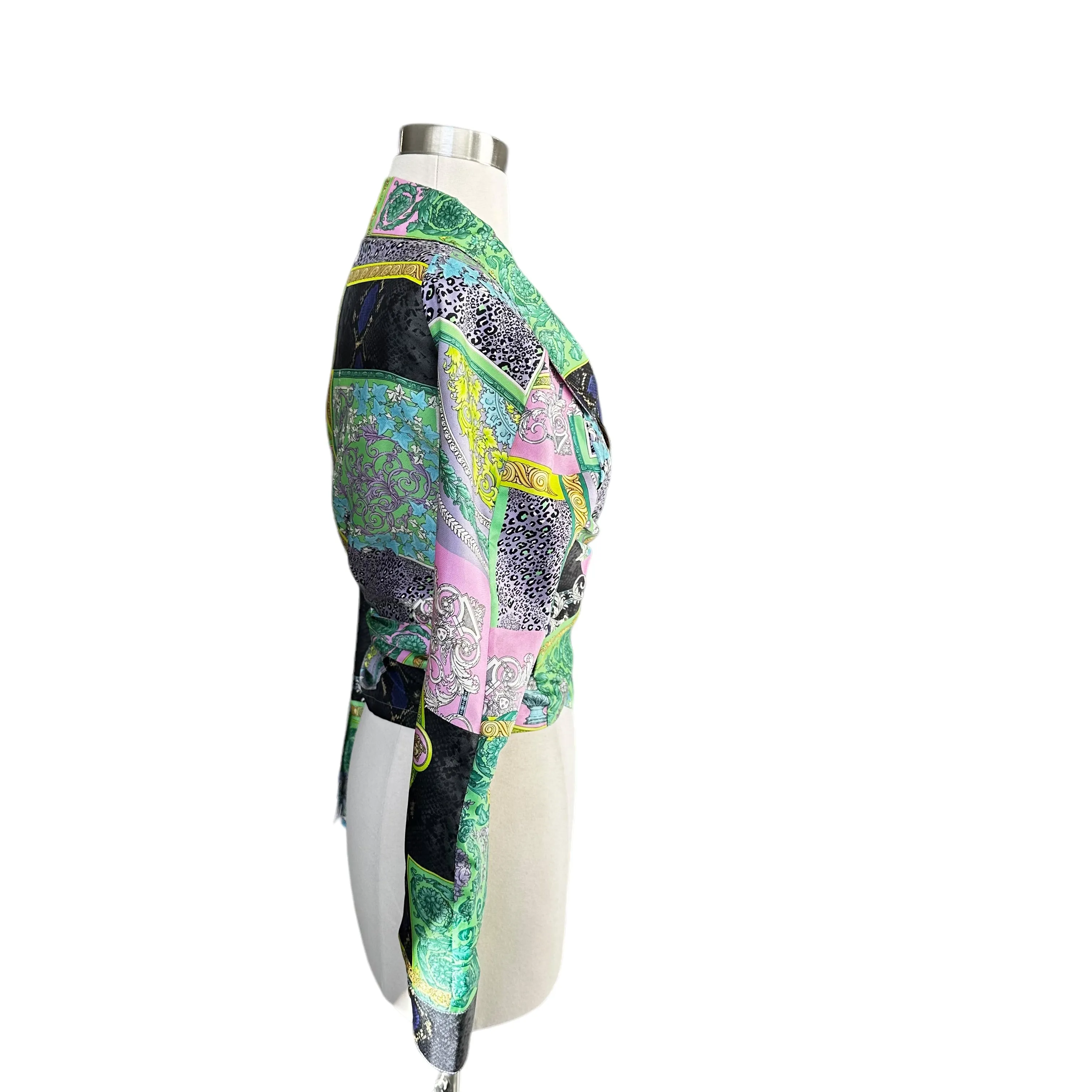 Printed Silk Shirt - M