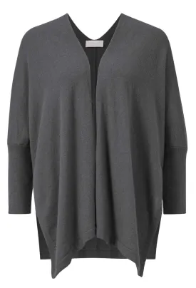 RICH&ROYAL CARDIGAN OVERSIZED GRAU 2308