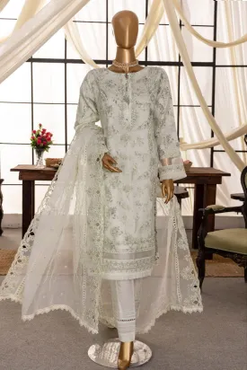 Shaahkaar By HZ Stitched 3 Piece Printed & Emb Formals Vol-03 Collection'2024-HZK-144-Cream