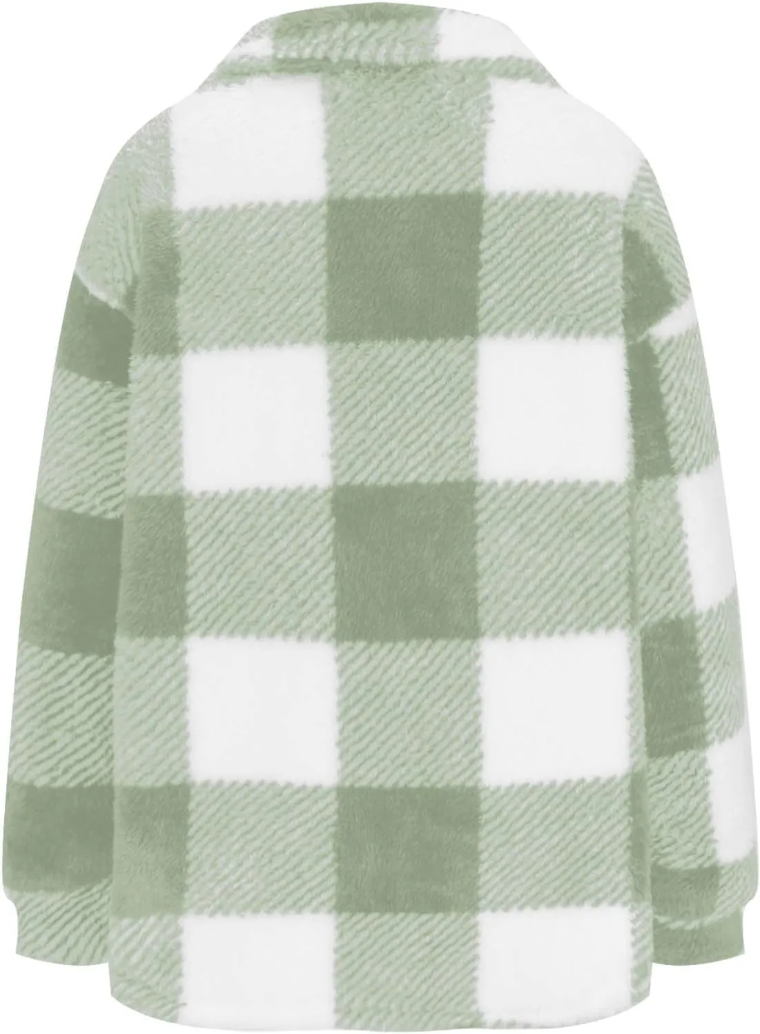 Shackets for Women 2024 Plus Size Fleece Lined Flannel Jacket,Plaid Button Down Shirt Fashion Fall Winter Outfits
