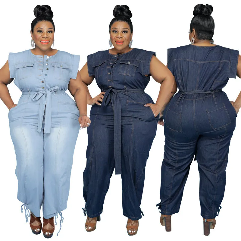 Short Sleeve Plus Size Romper