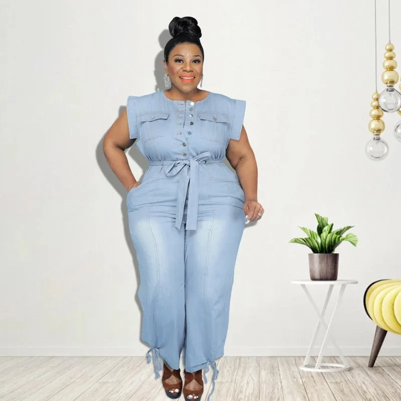 Short Sleeve Plus Size Romper