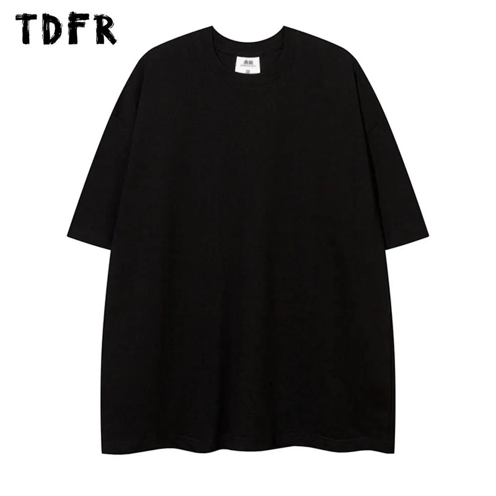 Solid Color Short Sleeve T-shirt - Casual Basic Crew Neck Cotton Tee