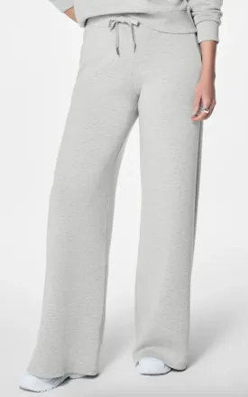 Spanx Airessential Shimmer Wide Leg Lt Grey Pant