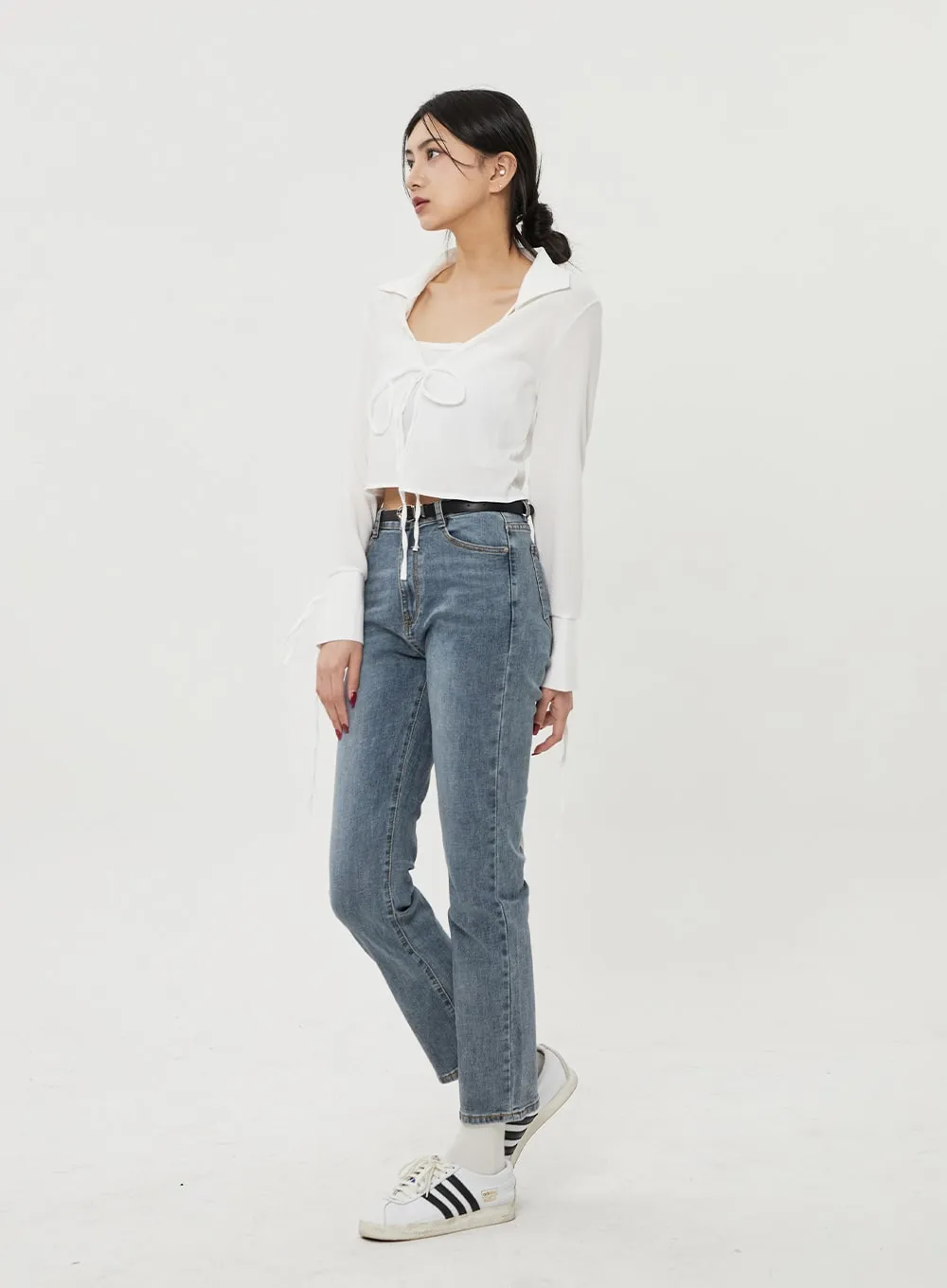 Straight Leg Ankle Jeans BF316