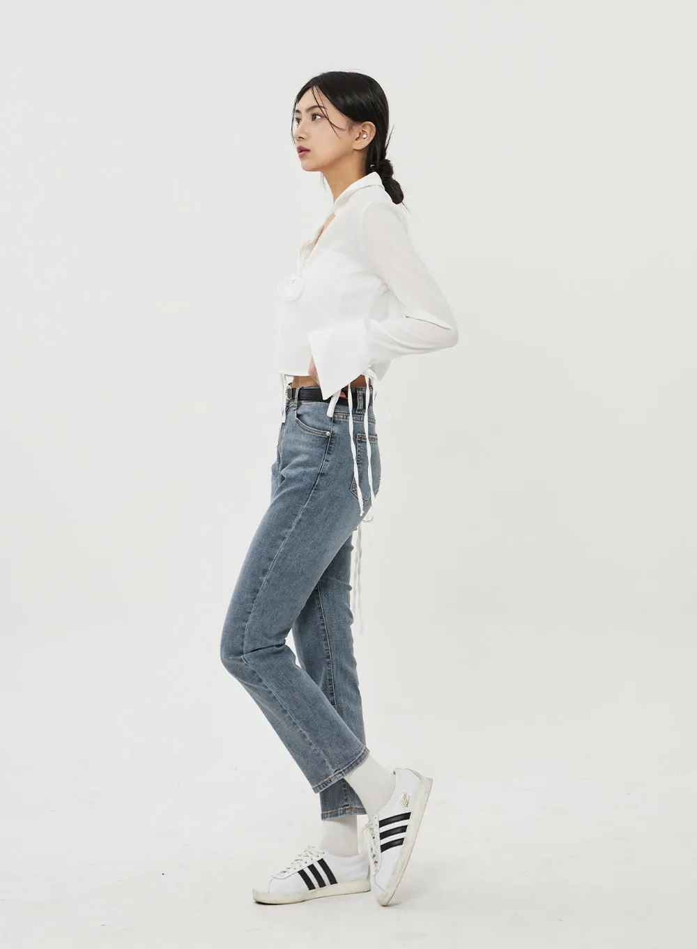Straight Leg Ankle Jeans BF316