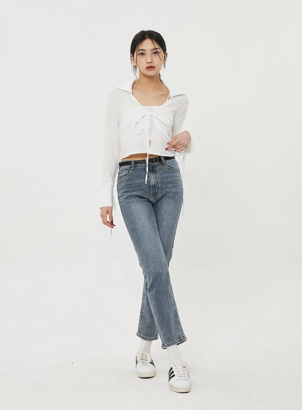 Straight Leg Ankle Jeans BF316