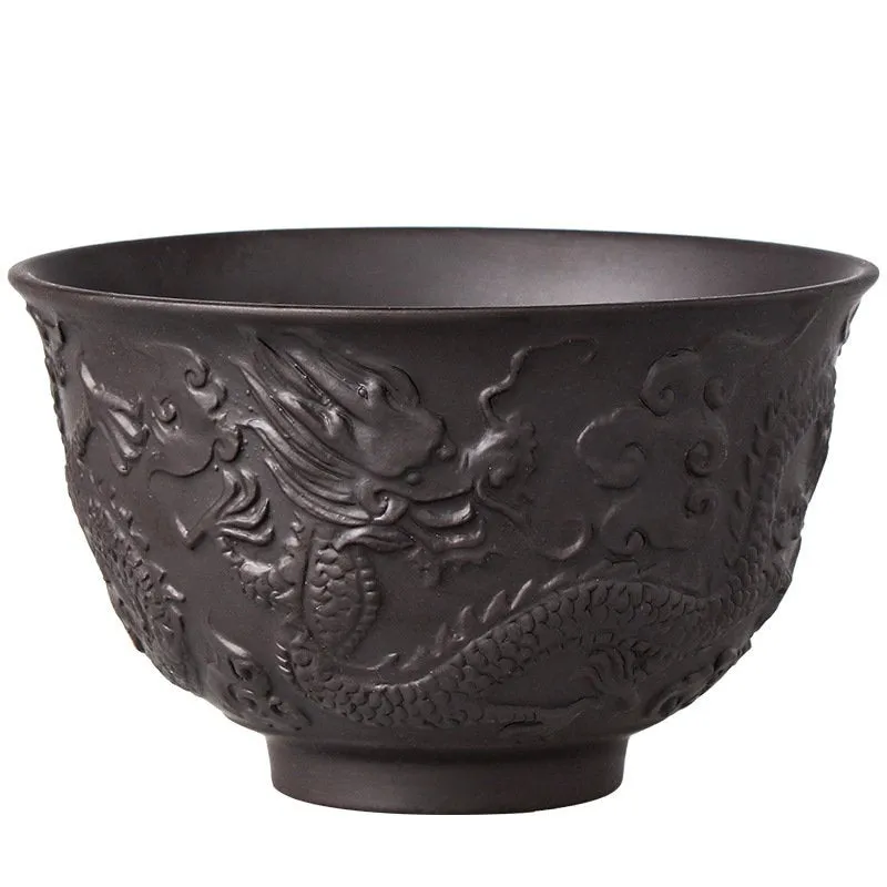 Traditional Chinese Dragon Tea Cups - Authentic, Green Tea, Fruit Tea, Ceramic, Asian Style, Matcha Tea, Mini Cup, Sake Cup Kung Fu