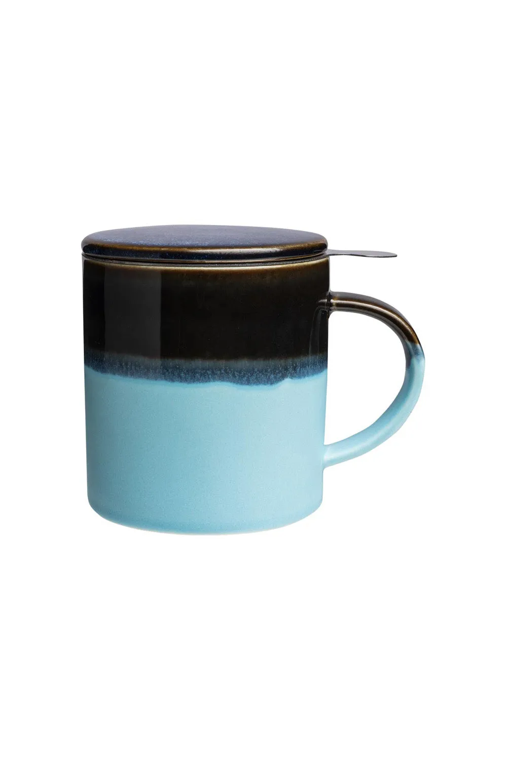 Tranquillo Blue Cup with tea strainer INDUSTRIAL 410 ml
