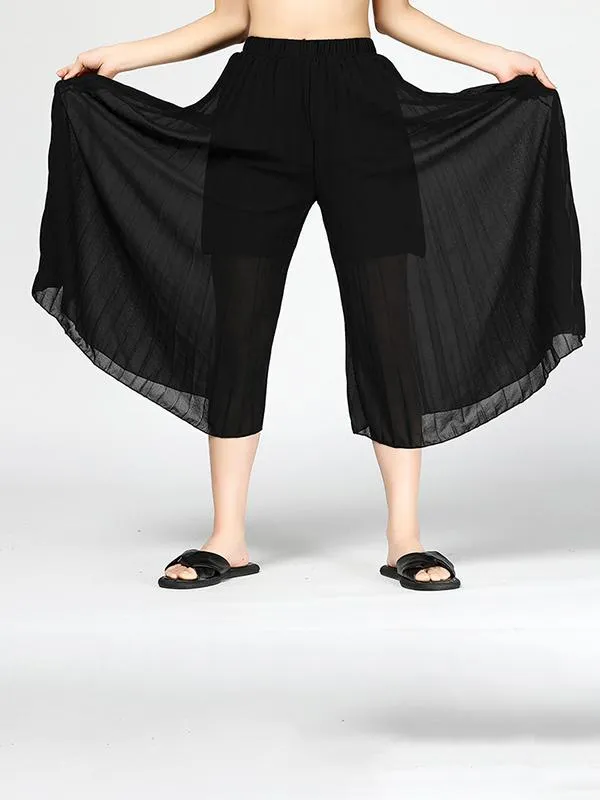 Vintage Designed Chiffon Pants