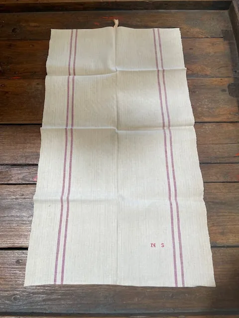 Vintage European Linen Tea Towel  #6641