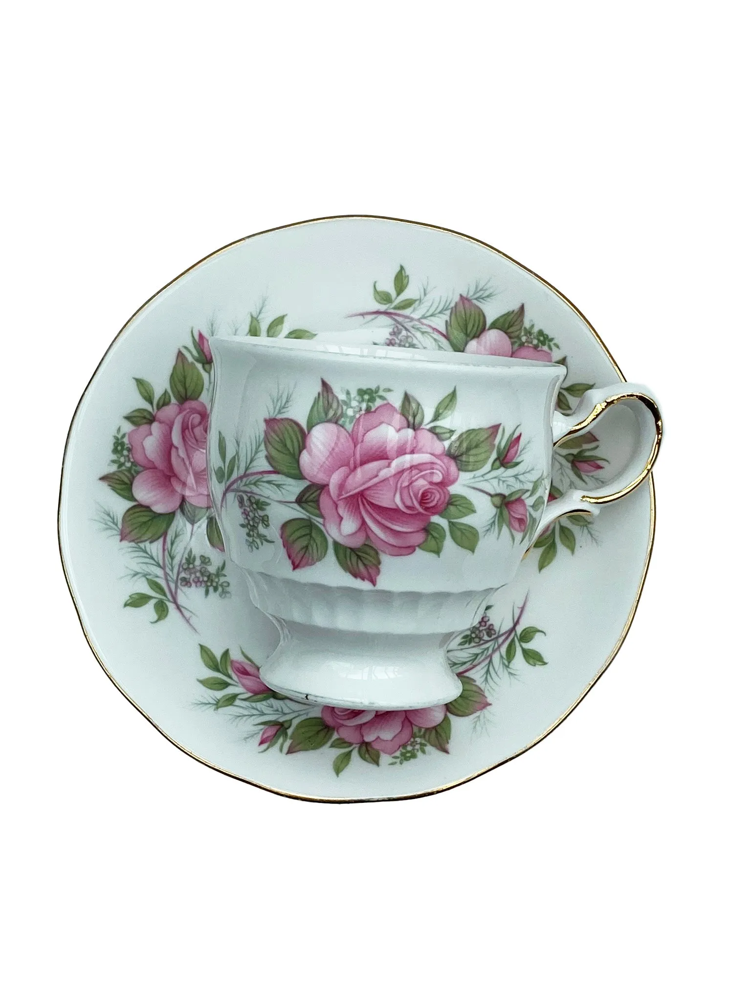 VINTAGE Queen Anna  SERENITY  TEA CUP AND SAUCER BONE CHINA