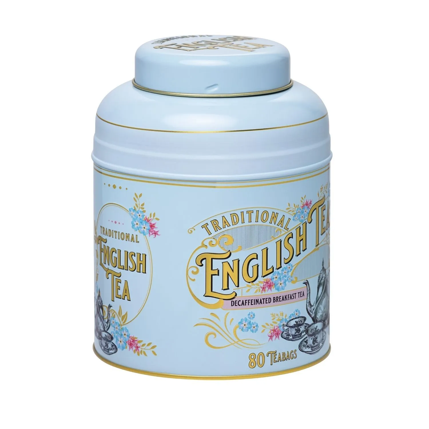 Vintage Victorian Tea Caddy - Powder Blue