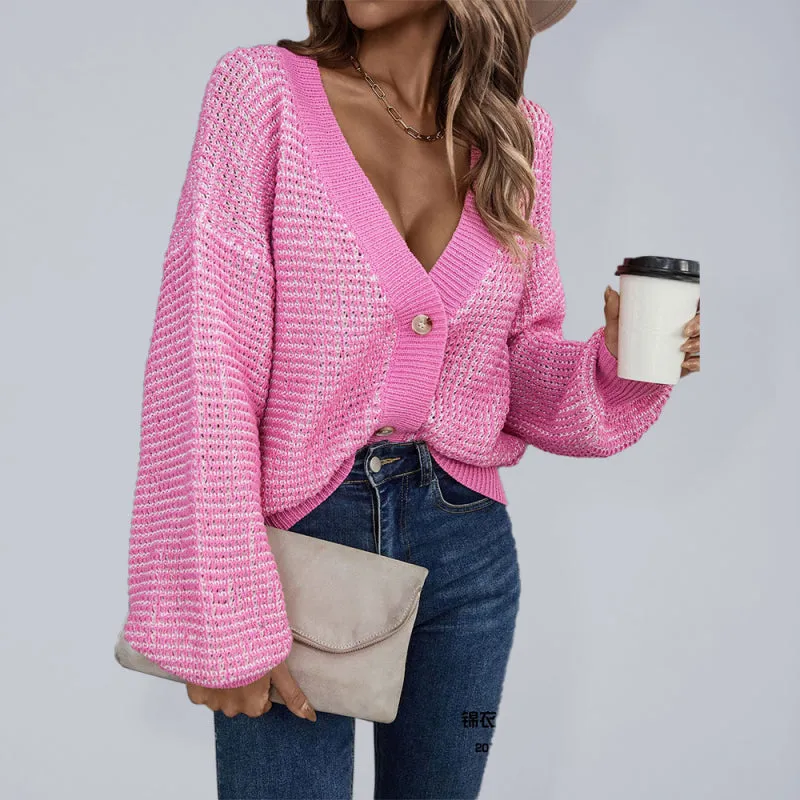 Waffle Knit Cardigan