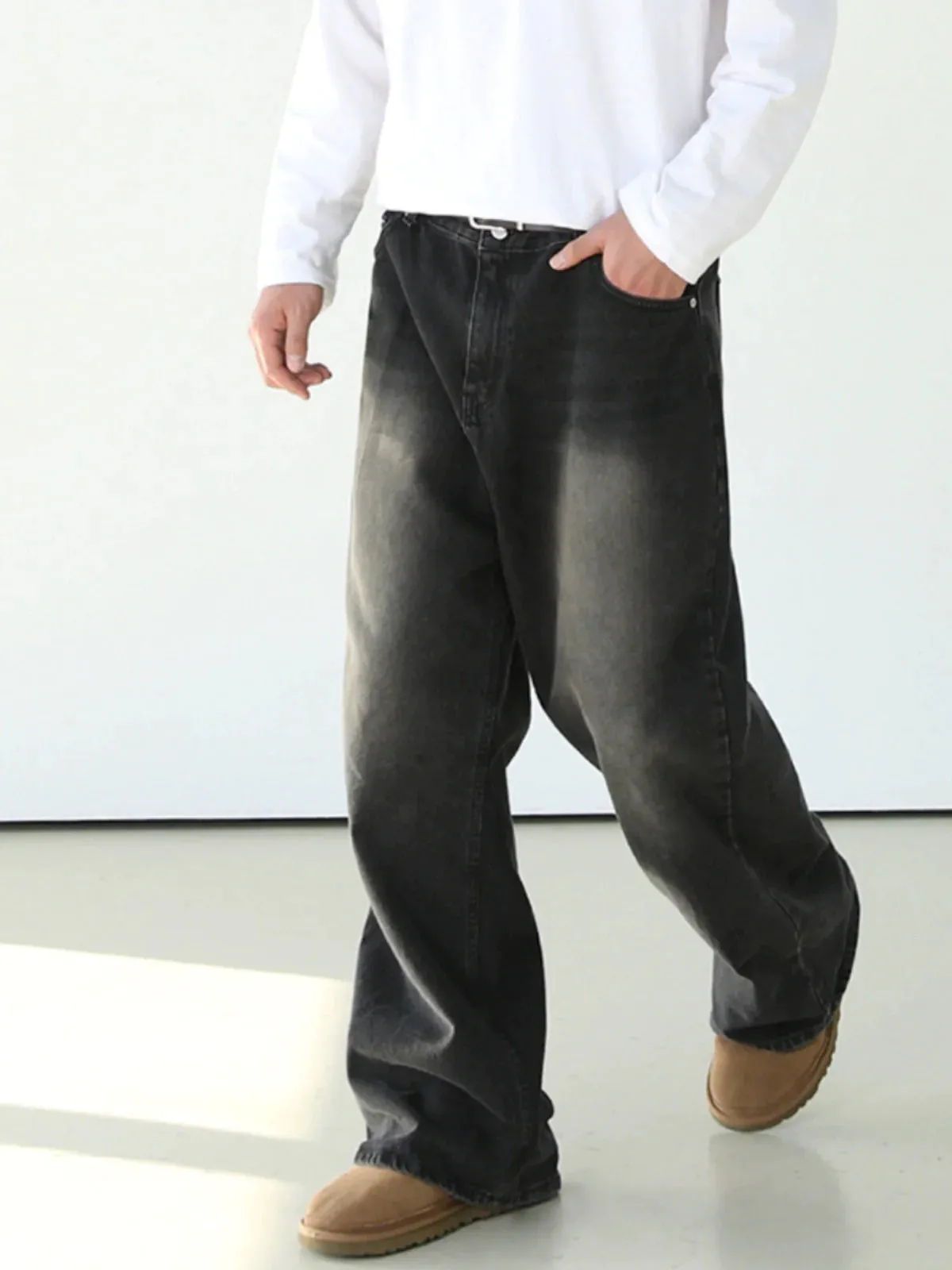 Wide Straight Leg Jeans