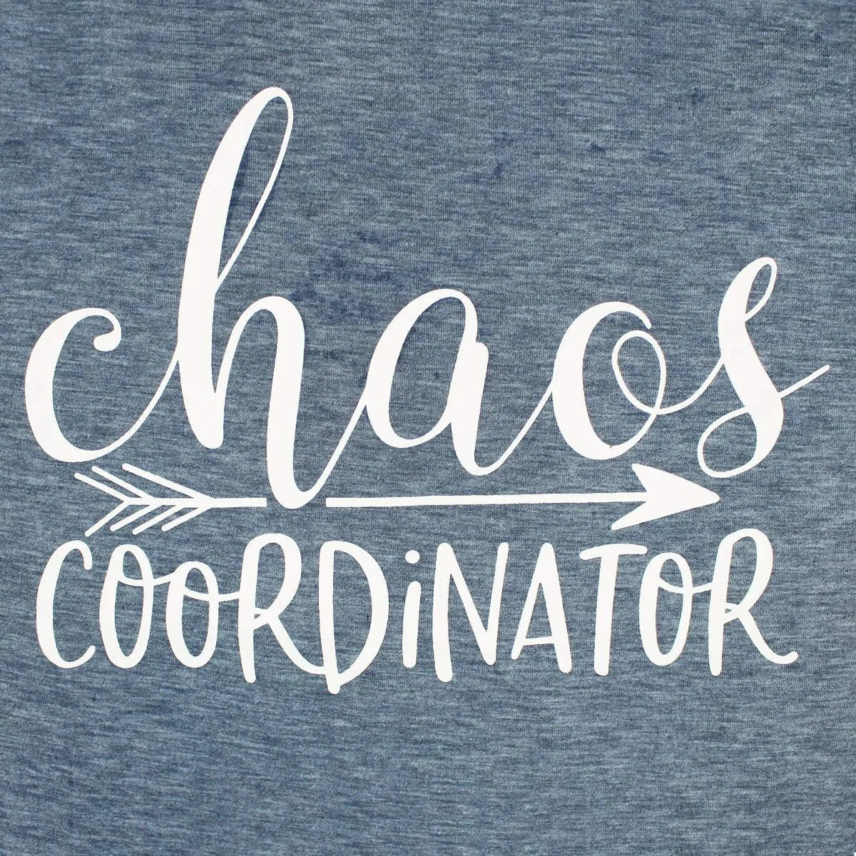 Women Chaos Coordinator Letter Printed T-Shirt Funny Short Sleeve Tops Tee Shirt